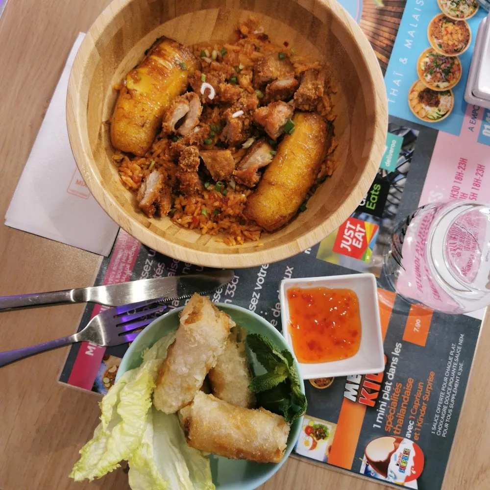 Ayam Pisang Goreng Poulet Banane Plantin Frit